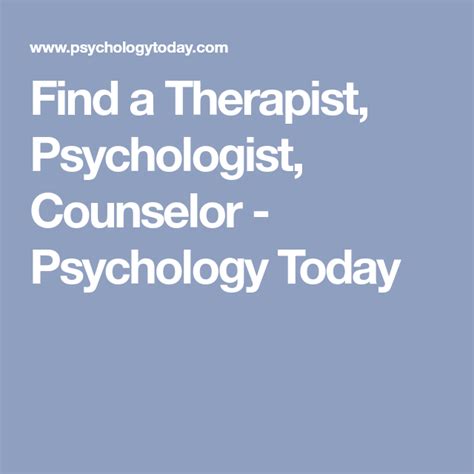 psychology today find a therapist